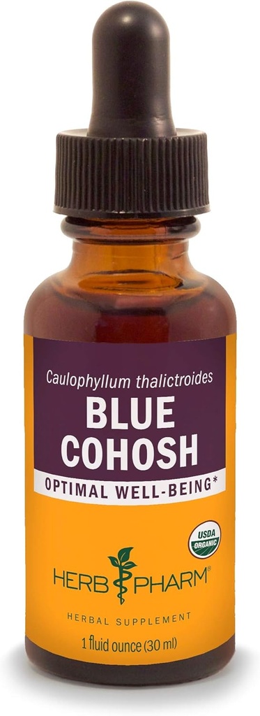 Herb Pharm Certified Organic Blue Cohosh Liquid Extract - 1 Ounce