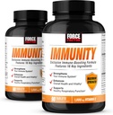 FORCE FACTOR Immunitet, immunforsvar Booster med hyldebær og 1000mg C-vitamin, Plus D-vitamin, zink, probiotika, antioxidanter, og Echinacea til immunforsvar, 90 Greve (pakke med 2)