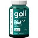 Goli Matcha Mind Gummies - 60 Greve - Green Tea Leaves Powder med Cognizin for fokus, opmærksomhed og hjerne sundhed, Vegan, Non- GMO, Gluten- Free & Gelatine Free.