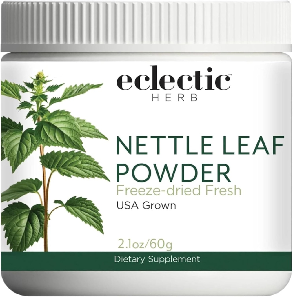 Eclectic Institute Raw Fresh Freeze- Tørret Nettle Leaf Hele fødepulver