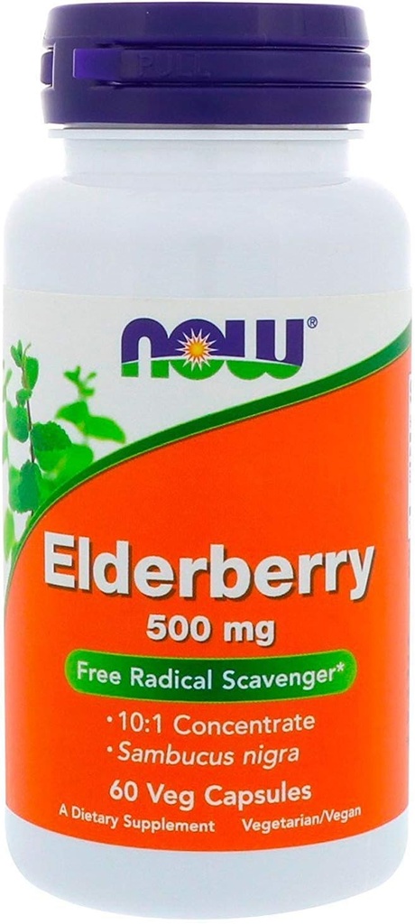 Now Foods - Elderberry Extract 500 mg 60 vcaps