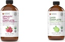 Komplette naturlige produkter Urinary Tract Complete 12oz & Lever Complete 16oz Bundle