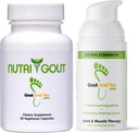NutriGout Urisyre supplement og ekstra styrke fælles discomfort Relief Topical Cream