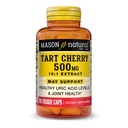 MASON NATURAL Tart Cherry 500 mg 10: 1 Extract Veggie Caps - Understøtter sunde Urinsyreniveauer og fælles sundhed *, 90 kapsler