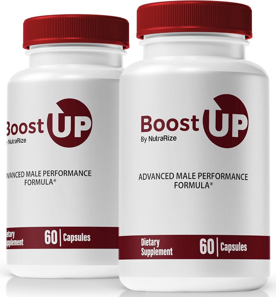 NutraRize (pakke af 2 Boost Up kapsler til mænd, Alle naturlige Boost Up piller, Daglig ernæring til støtte Mand sundhed og velvære, Premium, Boost Ups anmeldelse (120 Kapsler)