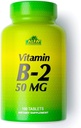 ALFA VITAMINS vitamin B2 (Riboflavin) 50mg tillæg, understøtter energiproduktion, hud, øjne & kognitiv sundhed, ikke GMO, gluten fri, kosttilskud for daglig sundhed og velvære 100 tabletter