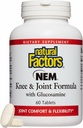 Naturlige faktorer, NEM Knee & fælles formel, fremmer fleksibilitet og komfort, 60 tabletter