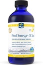 Nordic Naturals ProOmega- D Xtra Liquid, Lemon Flavor - 8 oz - 3400 mg Omega-3 + 1000 IE D3 - høj- potens Fish Oil - EPA & DHA - Brain, Eye, Heart, & immunforsvar - non-GMO - 48 Serveringer