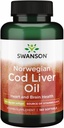Swanson Cod Leverolie - Wellness Supplement Fremme ben, hud sundhed, Vision Support & Immunsystemet funktion w / High Absorption Vitamin A - (180 Softgels, 350 mg hver)