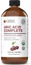 Komplet Natural Uric Acid Complete - Flydende supplement til støtte Uric Acid Cleanse, Nyre Sundhed & Blod Cirkulation med Apple Cider Vinciale, Tart Cherry, Beet Root, Lemon, Kanel - 12oz