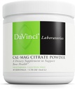 DAVINCI Labs Cal-Mag Citrate Powder - Supports Bone Health* - Dietary Supplement with Vitamin D2, Magnesium & Calcium - Vegetarian - Gluten-Free - 30 Servings