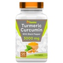 tnvitaminer Gurkemeje Curcumin Kapsler med sort pepper