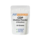 Citicolin pulver, CDP Cholin pulver Pure med Scoop, ikke-GMO, kognitiv supplement til hukommelse og læring (10 mormor)