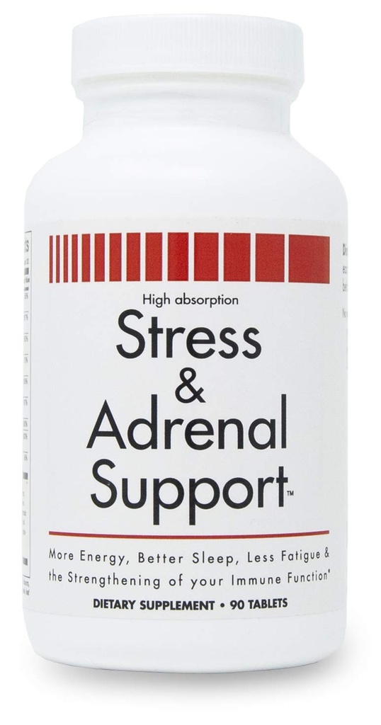 Stress og binyrebark - 90 tyggetabletter - Citrusy Orange Flavor - Nemt fordøjelige - af nye sundhedsprodukter