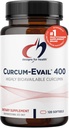 Designs for Health Curcum- Evail 400 - Biotilgængelige gurkemeje kosttilskud - Evail emulsion Technology - Curcumin C3 Complex med gurkemeje olie + vitamin E, ikke-GMO (120 Softels)
