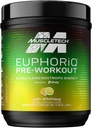 Pre Workout Powder MuscleTech EuphorQ Pre Workout Smart Pre Workout Pulver til mænd og kvinder Koffein Metabolit fueled med Paraxanthine Yuzu Lemonade (20 Servere)