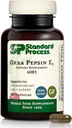 Standard Process Inc. Okra Pepsin E3 - Whole Food fordøjelsessundhed, Cholesterol, tarm og tarm rense med pepsin, Alfalfa, Spanske Moss, Boghvede og Okra, Gluten Free - 90 Kapsler