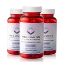Relumins Advance Nutrition Gluta 1000 - Reduceret L- Glutathion, Alpha Lipoic Acid & Rose HIPS - Antioxidant Support for Skin & Samlet Wellness - 60 Veg kapsler x 3 flasker (90- Day Supply)