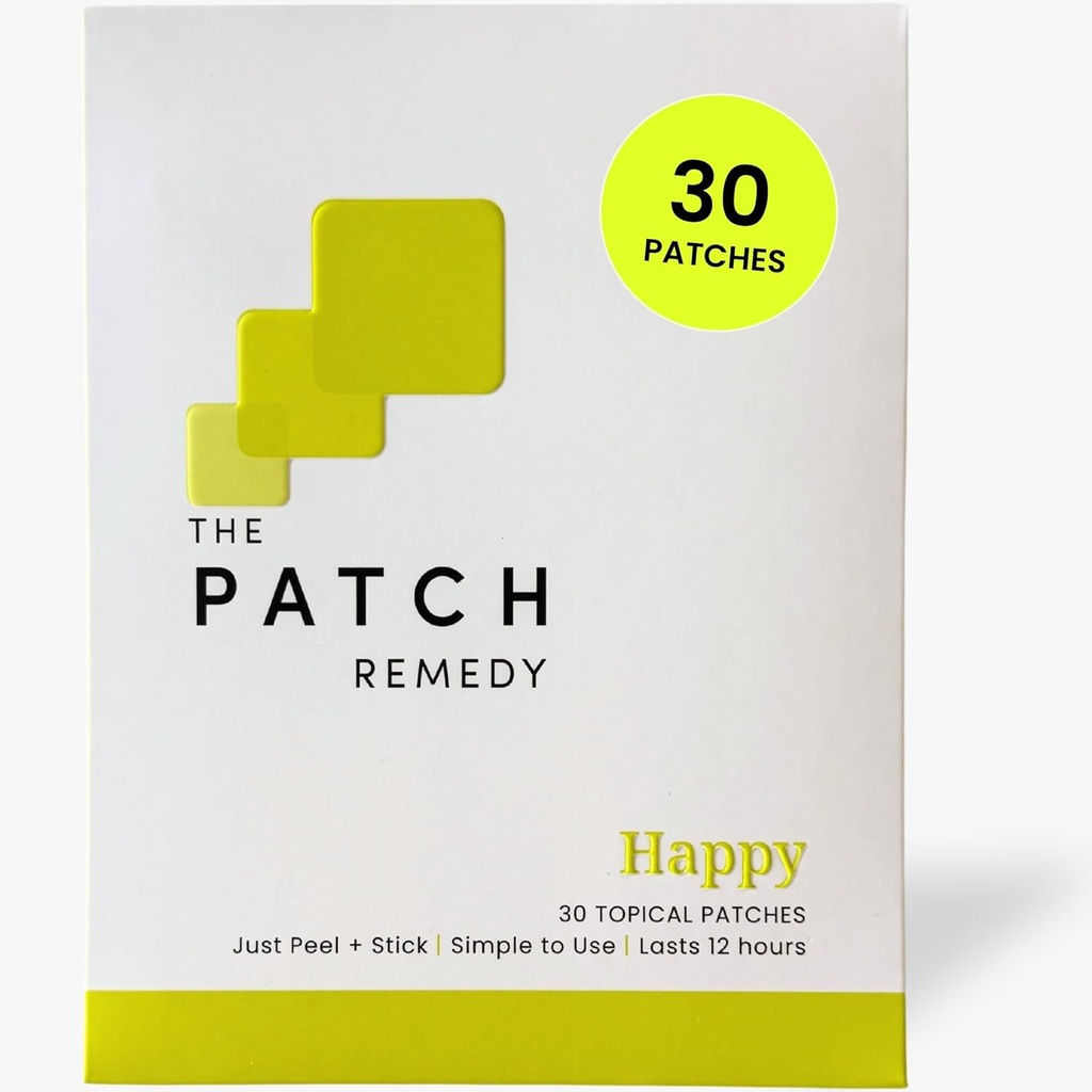 The Patch Remedy Happy Patch Note 124; 5-HTP, L- Theanine, Rhodiola, Inositol, B6, Vitamin D3 Note 124; 30 Patches