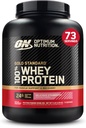 Optimum Nutrition Gold Standard 100% Whey Protein Powder, Lækker Jordbær, 5 Pund (Packaging May Vary)