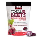 Kraftfaktor Total Beets Blood Pressure Support Kosttilskud med Beet Powder, Great- Tasting Beets Chewables for Heart- Sund energi, og øget nitrogenoxid, 60 Chews