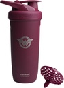 Smartshake DC COMICS Reforce rustfrit stål Protein Shaker Flaske 900 ml - 124; 30 oz - Læbefast Screw- on Lid - BPA Free - Unisex - Ikke isoleret - Wonder Women Logo