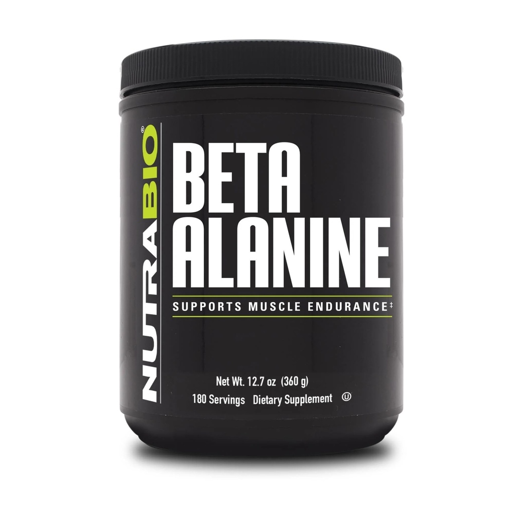 NutraBio Beta alanine Pre- workout supplement - Beta alanine pulver - 360g pulver