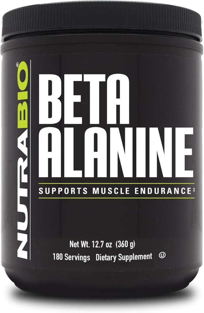 NutraBio Beta alanine Pre- workout supplement - Beta alanine pulver - 360g pulver