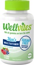 Wellvites Sugar Free Multivitamin Gummies for Men, Vegan and Non- GMO - Vitamin A, B6 og B12, Biotin og Folate, Vitaminer for Mænd, Ingen kunstige sødestoffer, Gluten- Free, 60 Greve (30 Day Supply)