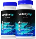 (2 Pack) Virtilitet op piller, Officiel VirtilityUp For Mænd, Understøtter energi, Stamina og ydeevne, Al naturlig støtte til samlet velvære, mandlige kapsler anmeldelse, Premium Formel (120 Kapsler)