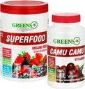 Green + Organic Red Superfood Powder Camu Camu Dietary 400mg Vitamin C SuperFruit Supplement 120 Kapsler, 100% Natural, Vitamin & Minerals, Vegan, Soy / Dairy / Gluten Free