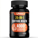Cortisol Health Supplement, 25- in-1 Cortisol Reducer for kvinder & mænd, Cortisol Kosttilskud til med Ashwagandha, Rhodiola Rosea, L- Theanin, 7 Kapsler