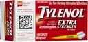 Tylenol Ekstra Strength Pain Reliever & Fever Reducer Caplets- 100 Greve