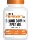 Bulkadditions.com Black Cumin Seed Oil Softgels - Black Cumin Seed Oil 1000mg - Gluten Free, 1 Softgel per Serving, 120 Count (Pack of 1)