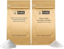 Pure oprindelige ingredienser C-vitamin pulver og citronsyre pulver