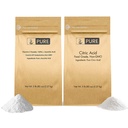 Pure oprindelige ingredienser C-vitamin pulver og citronsyre pulver