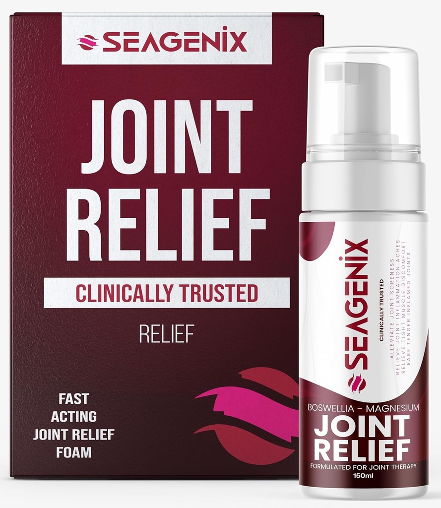 Fælles Relief Muscle Foam - Joint Spray Boswellia Magnesium Formel - Slap af Stiff Joints - Easy Muscle Discomfort Fast - All Natural - Relief for Aggraated Joints og Muskler