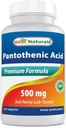 Bedste Naturals Pantothensyre 500 mg 120 tabletter