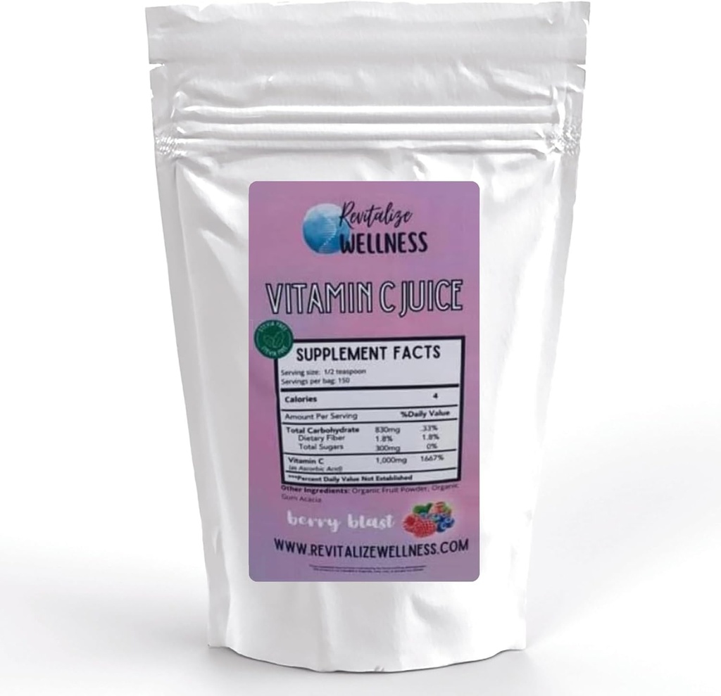 Vitamin C Juice Powder 124; 1000 mg C-vitamin som Ascorbic Acid per servering