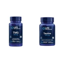 Life Extension TMG 500 mg og Taurine 1000 mg Supplement Bundle - 60 Flydende vegetariske kapsler og 90 Vegetariske kapsler