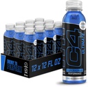 Cellucor C4 Ultimate Non-Carbonated Zero Sugar Energy Drink, Pre Workout Drink + Beta Alanine, 12 Fl Oz (pakke med 12)