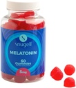 Snugell Melatonin Gummies 5 mg - 60- Count Dietary Supplement - Berry Blend Flavor for Natural Restful Sleep Support - Vegan, ikke-Habit Forming, Non-GMO, Pectin- Based, Gluten- Free - Made in the USA (1)