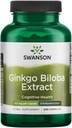 Swanson Ginkgo Biloba Extract 24% 60 Milligram 240 Kapsler