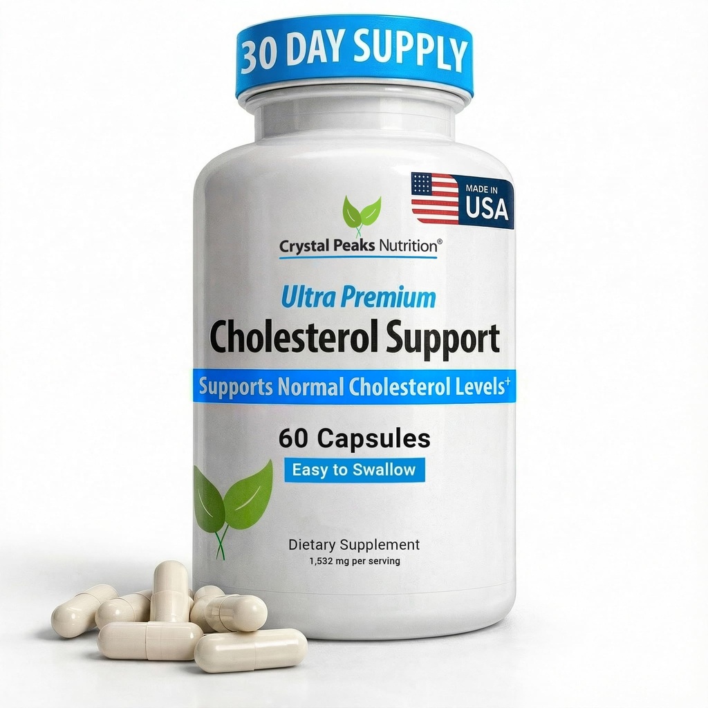 Kolesterol supplement - All- Natural Ingredients to Support Normal Kolesterol Niveauer. Understøtter optimal cirkulation. 60 Kapsler
