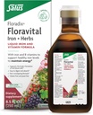 Floradix Floravital Liquid Iron & Vitamin Formel - Flydende Iron Supplement med C & B Vitamin & Urter til energistøtte - Vegan, Gluten- Free, Yeast- Free & Non- GMO - 8,5 Fl Oz