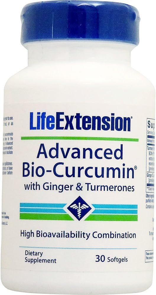 Life Extension Advanced Bio- Curcumin med Ginger & Turmerones, 30 bløddele