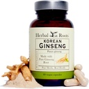 Urteudtræk Panax Ginseng • 124; Organisk koreansk Ginseng • Root Pulver • 124; 1000mg • 124; Høje Ginsenosider til energi & ydeevne • 124; 60 Veganske kapsler