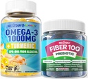 Vegan Omega-3 1000mg + gurkemeje, fibergumier