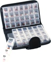 Smart Essentials 14 Day Pill & Vitamin Organizer 2 Uger AM / PM 4 Doser en dag rejse sag Handy & Portable, Sort, GM8283