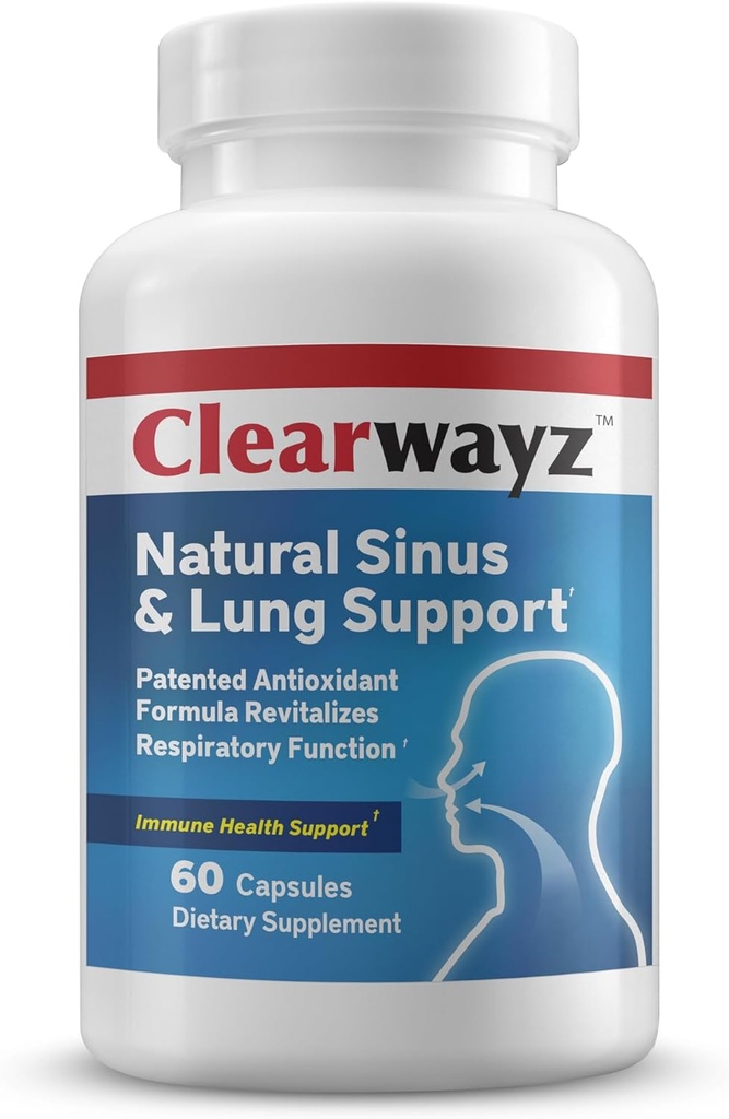 Læge Therapeutics CLEARWAYZ Allergier, Sæsonallergi og Astma Support, Sinus, Lung og immunforsvar Sundhed, Nasal Sundhed, Forbedre Airways, Bronchial Wellness